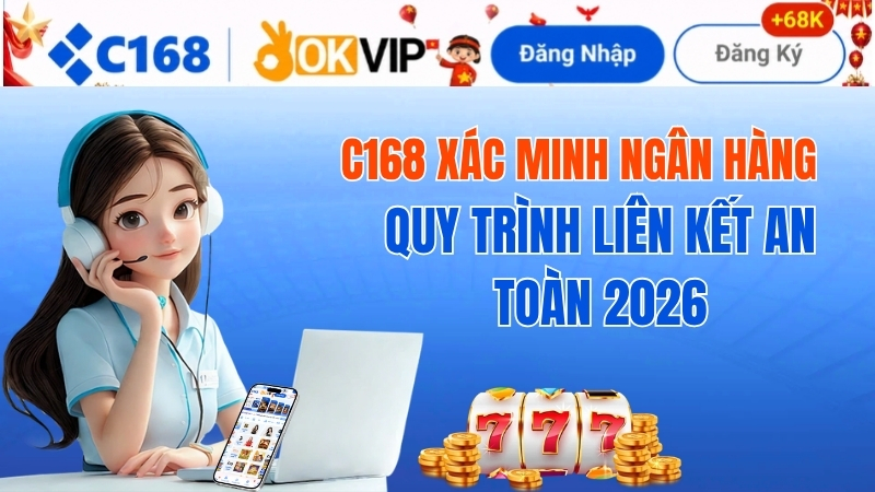 Hướng dẫn chi tiết quy trình c168 xác minh ngân hàng an toàn và bảo mật 2026 1 C168 Xác Minh Ngân Hàng – Lưu Ý Khi Giao Dịch